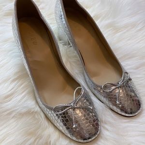 Metallic block heels J.Crew